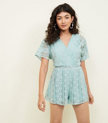 new look lace playsuit
