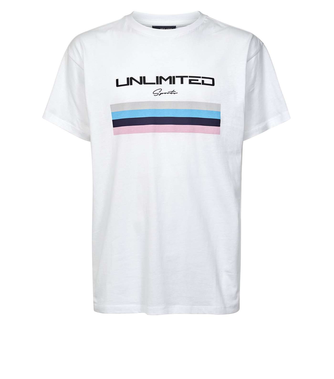 White Unlimited Pastel Printed T-Shirt Image 4