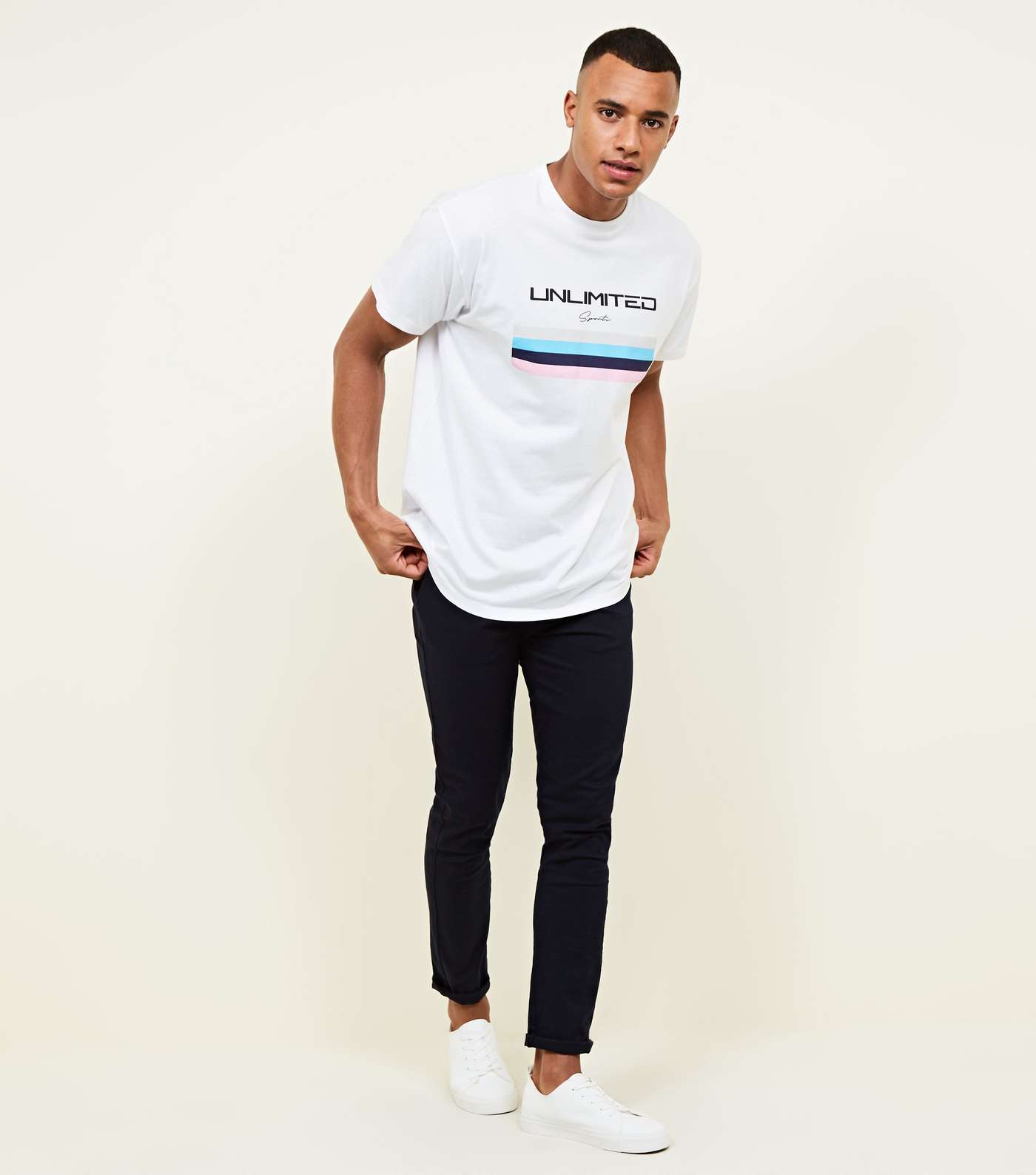 White Unlimited Pastel Printed T-Shirt Image 2