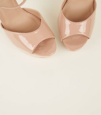 new look peep toe shoes