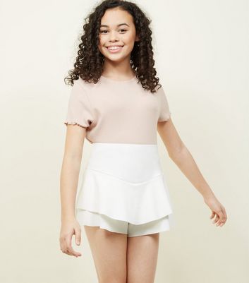 Jupe short blanche online porte