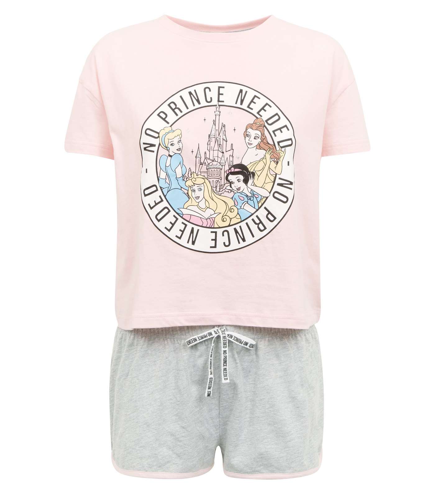 Pink Disney Princess Slogan Pyjama Set  Image 4