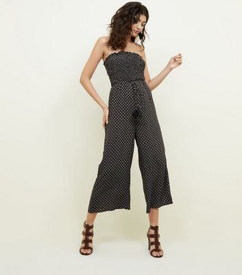 shirred bandeau jumpsuit