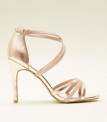 newlook rose gold shoes