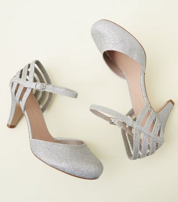 silver extra wide fit shoes