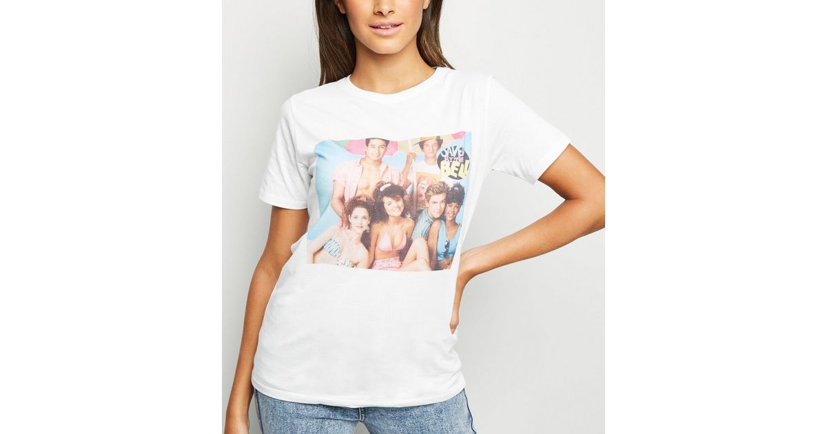 White Saved By The Bell Cast T-Shirt | New Look