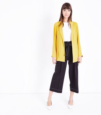 New look mustard blazer best sale