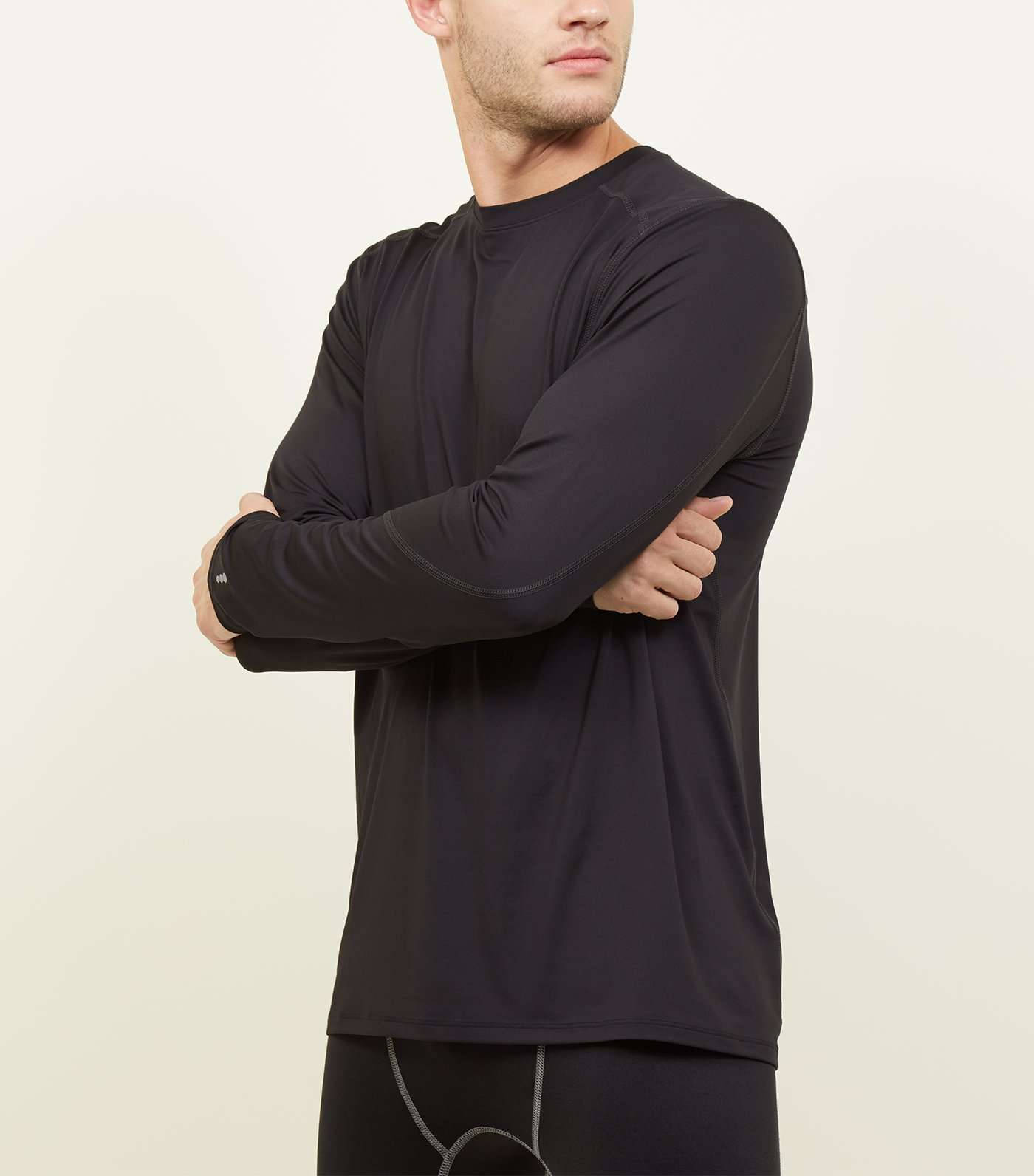 Black Long Sleeve Sports T-Shirt