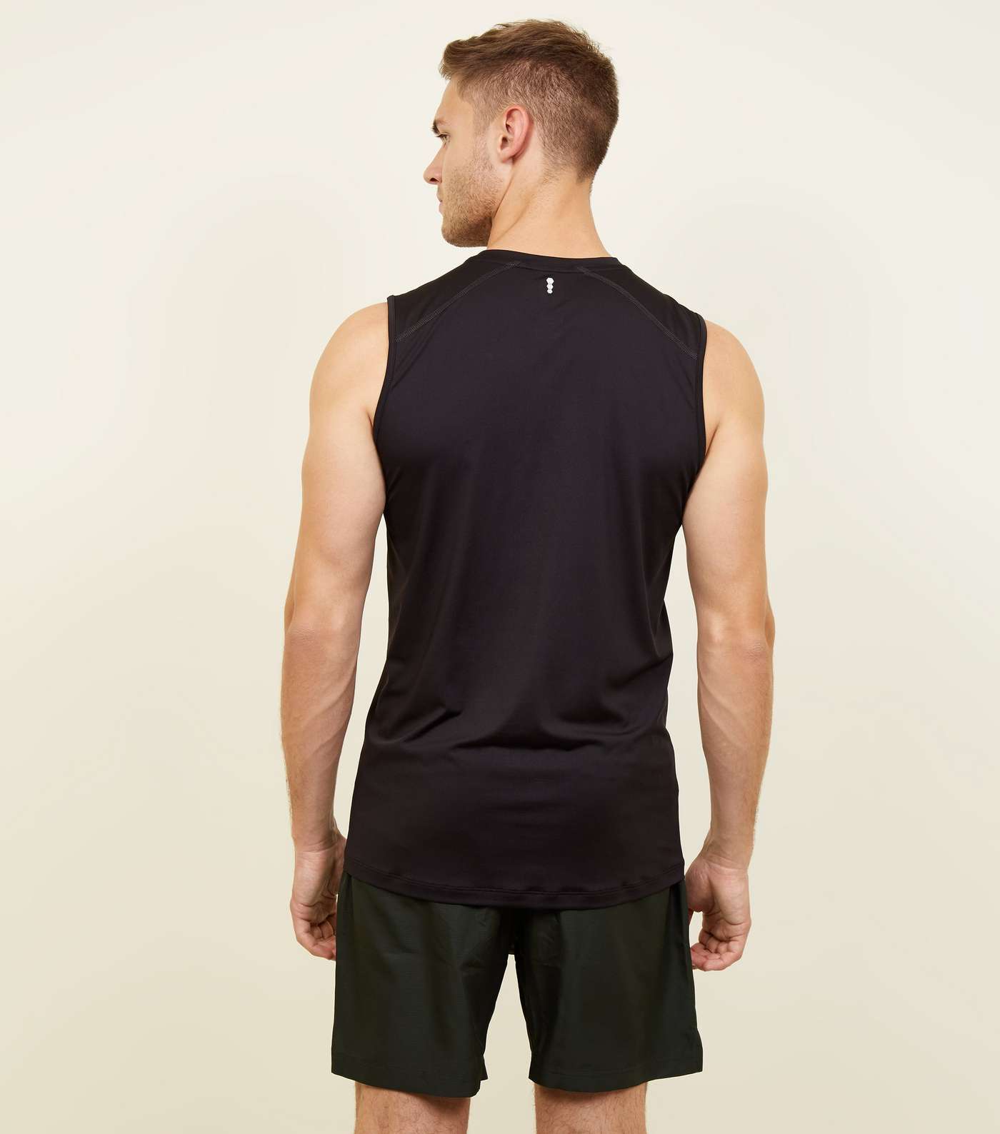 Black Stretch Sports Vest Image 3