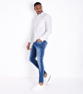 white collar shirt with jeans