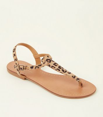 new look leopard print wedges