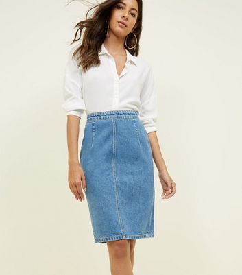 white shirt pencil skirt