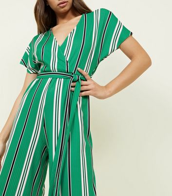 green ribbed jumpsuit