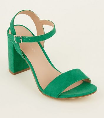green sandals new look