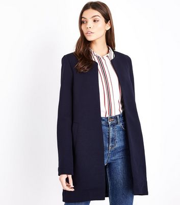 navy smart coat