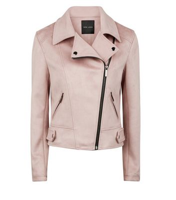 Light pink suede jacket best sale