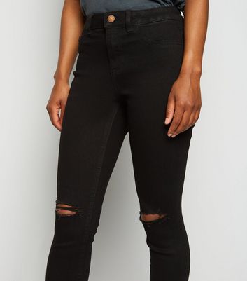 short leg black jeans