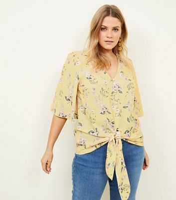 new look yellow blouse