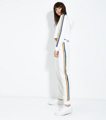 Rainbow store joggers womens