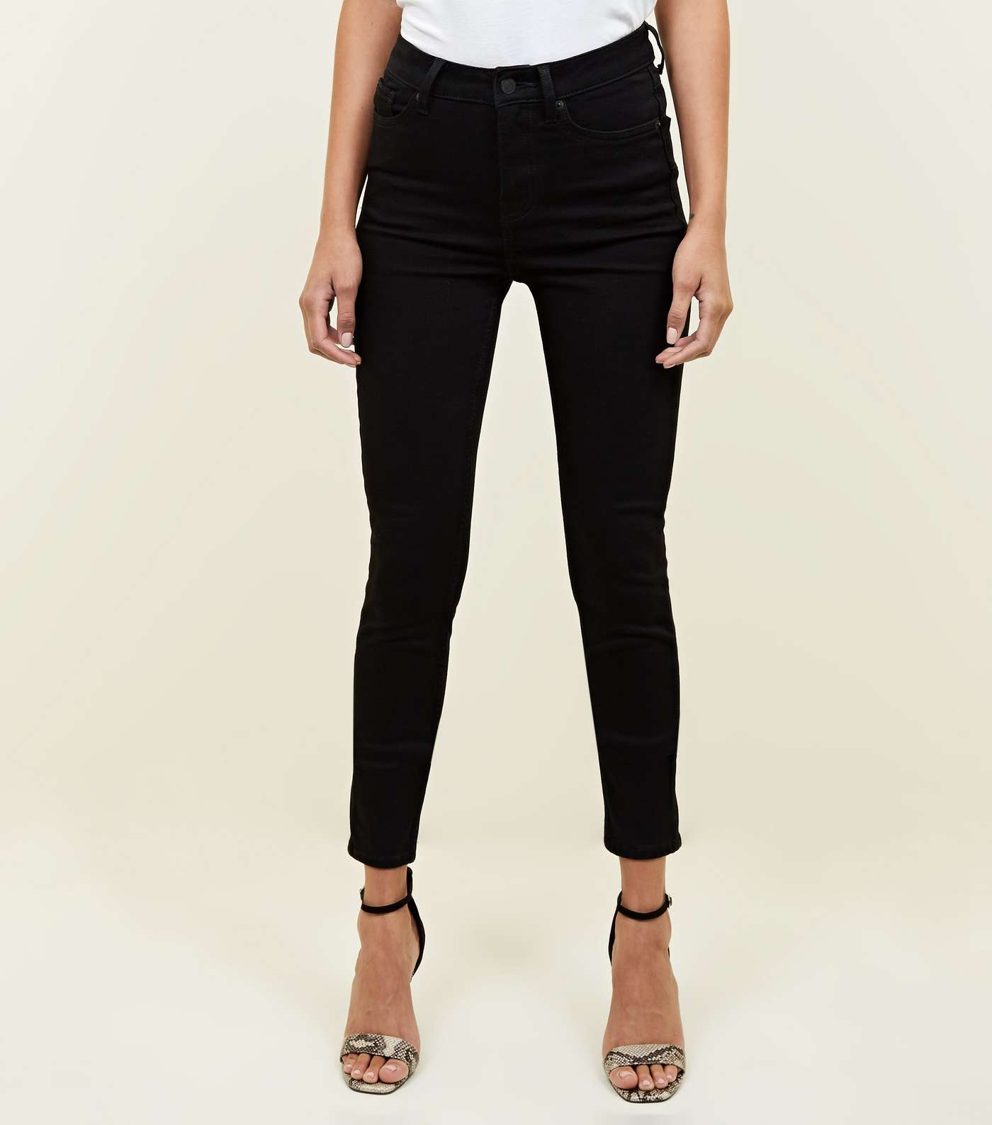 Black Premium High Rise 'Lift & Shape' Jeans Image 2