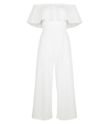 black and white bardot jumpsuit