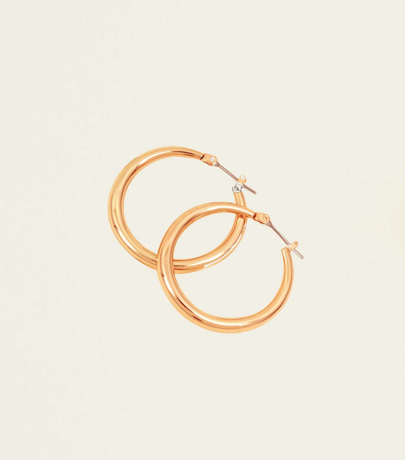 Gold Midi Hoop Earrings