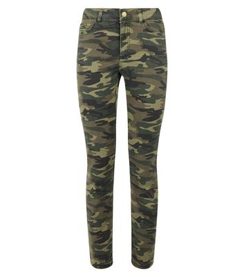 khaki camo skinny jeans