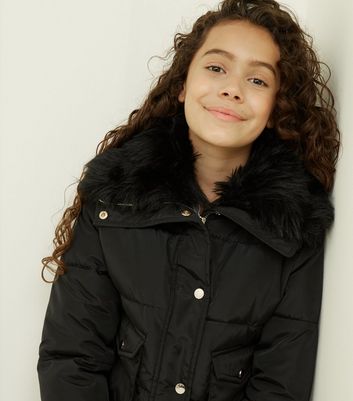 Coats for girls black Clearance