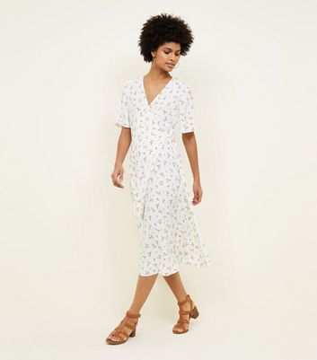 white wrap summer dress