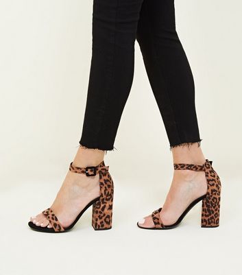 leopard print heel