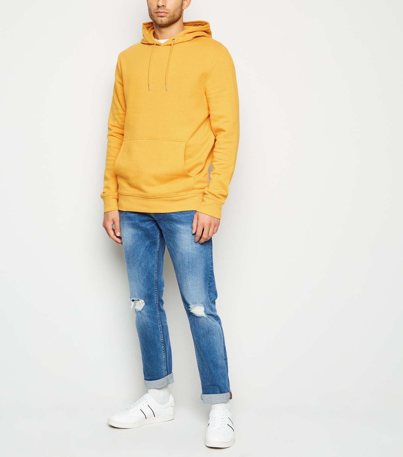 Yellow Pocket Front Hoodie Image 2