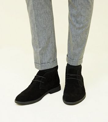 Black Suedette Desert Boots | New Look