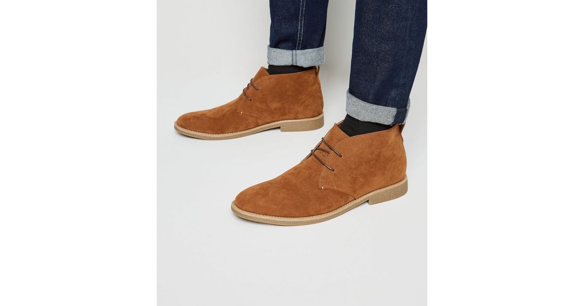 faux suede desert boot