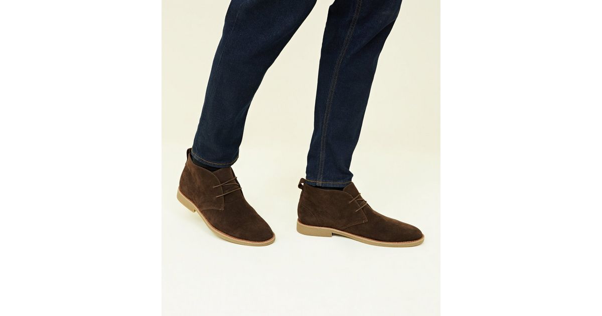 faux suede desert boot
