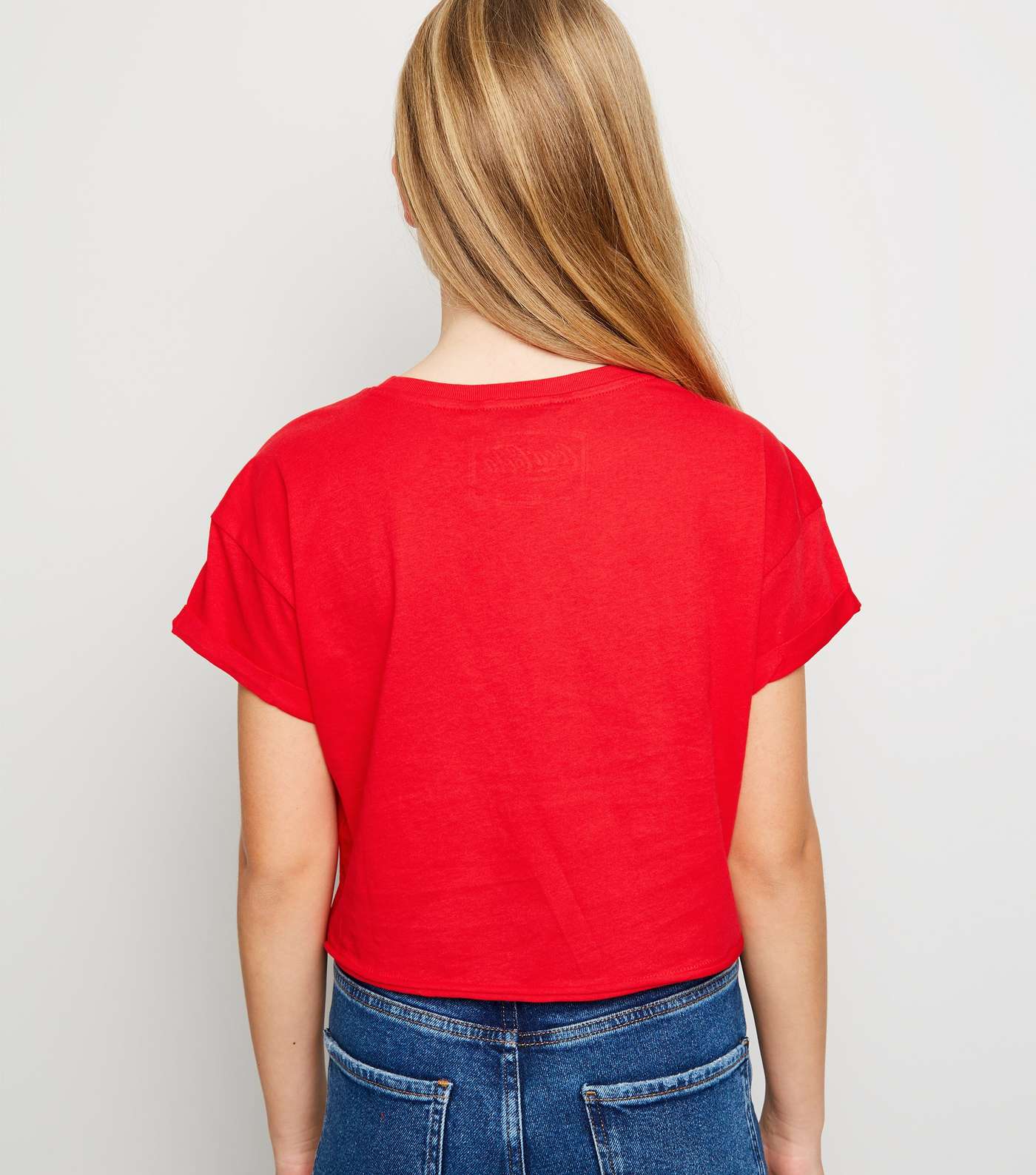 Girls Red Coca Cola Logo T-Shirt Image 5