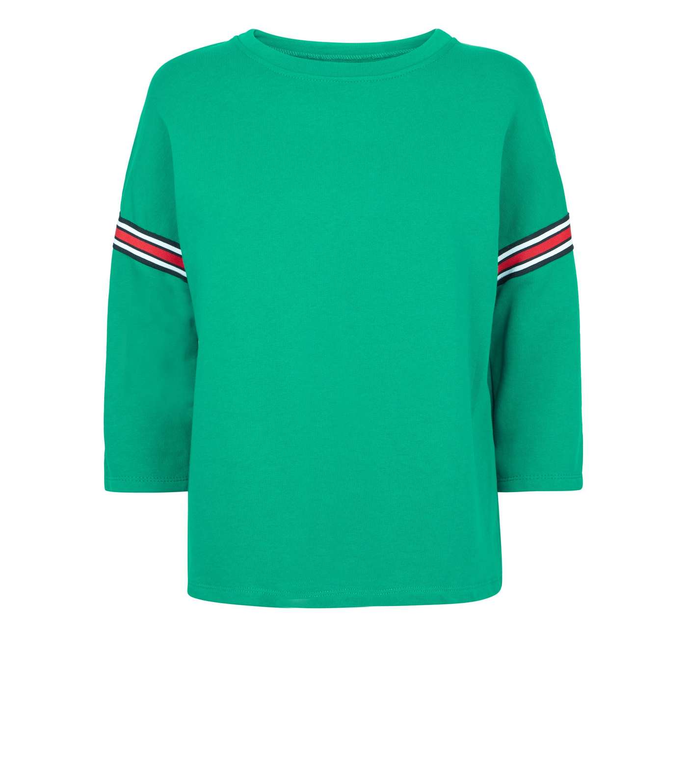 Cameo Rose Green Stripe Tape Sleeve Sweatshirt   Image 4