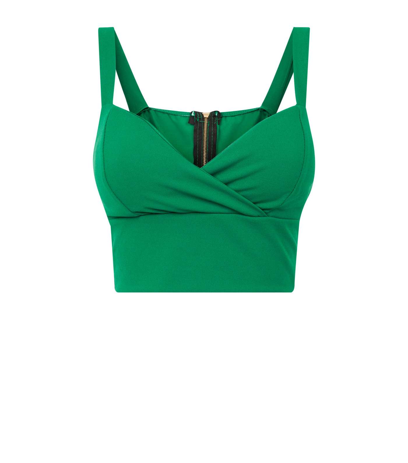 Cameo Rose Green Wrap Front Bralette Image 4