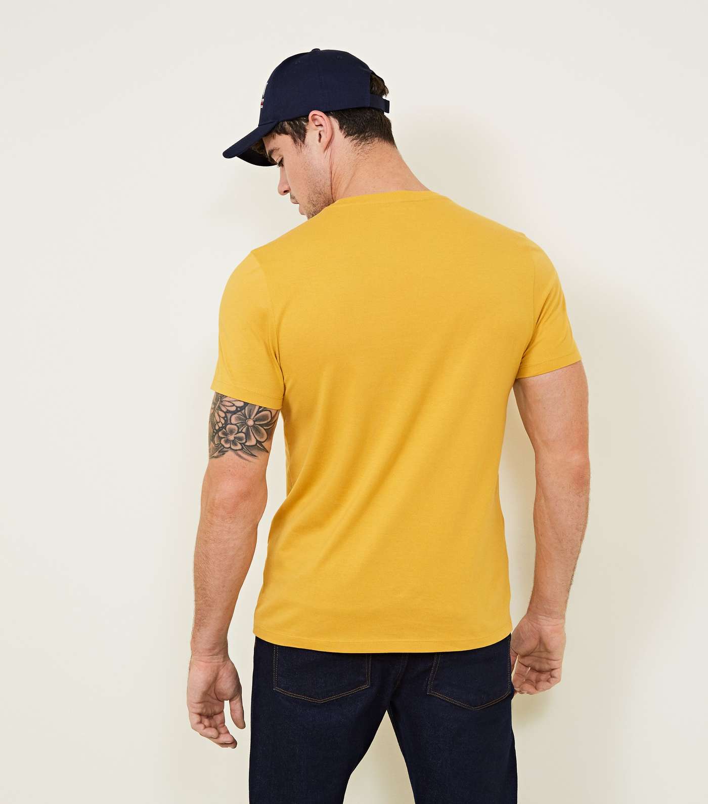 Yellow Crew Neck T-Shirt Image 3