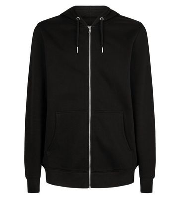 black zip hoodie