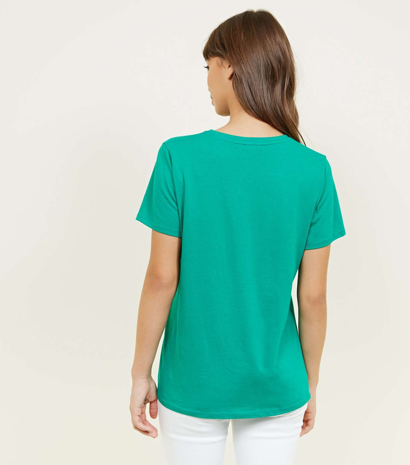 Green Parlez-Vous Français? Slogan T-Shirt Image 3