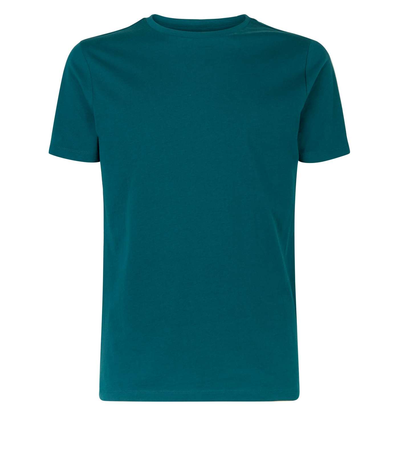 Teal Short Sleeve Muscle Fit T-Shirt Image 4