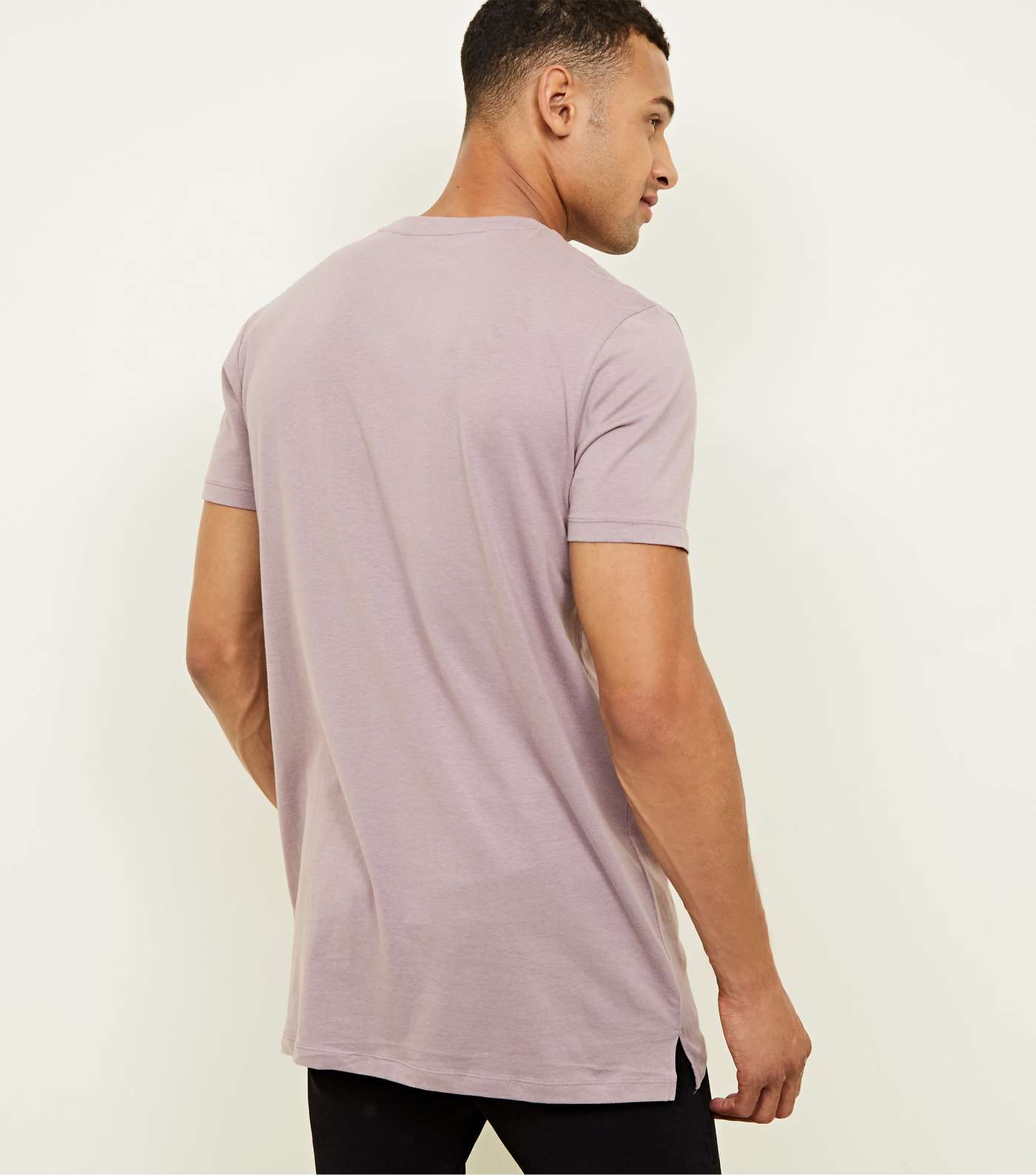 Light Purple Longline T-Shirt Image 3