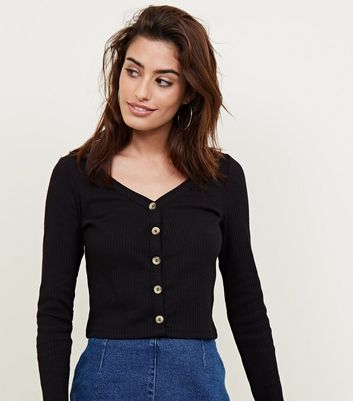 v neck cropped cardigan