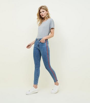 New Look  Side Stripe Skinny Jeans