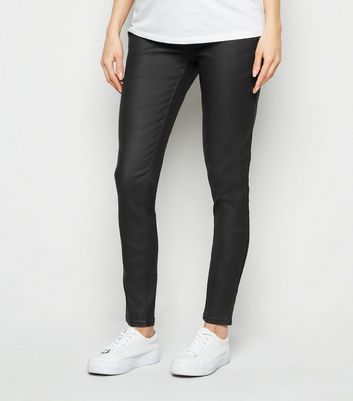 leather maternity jeans