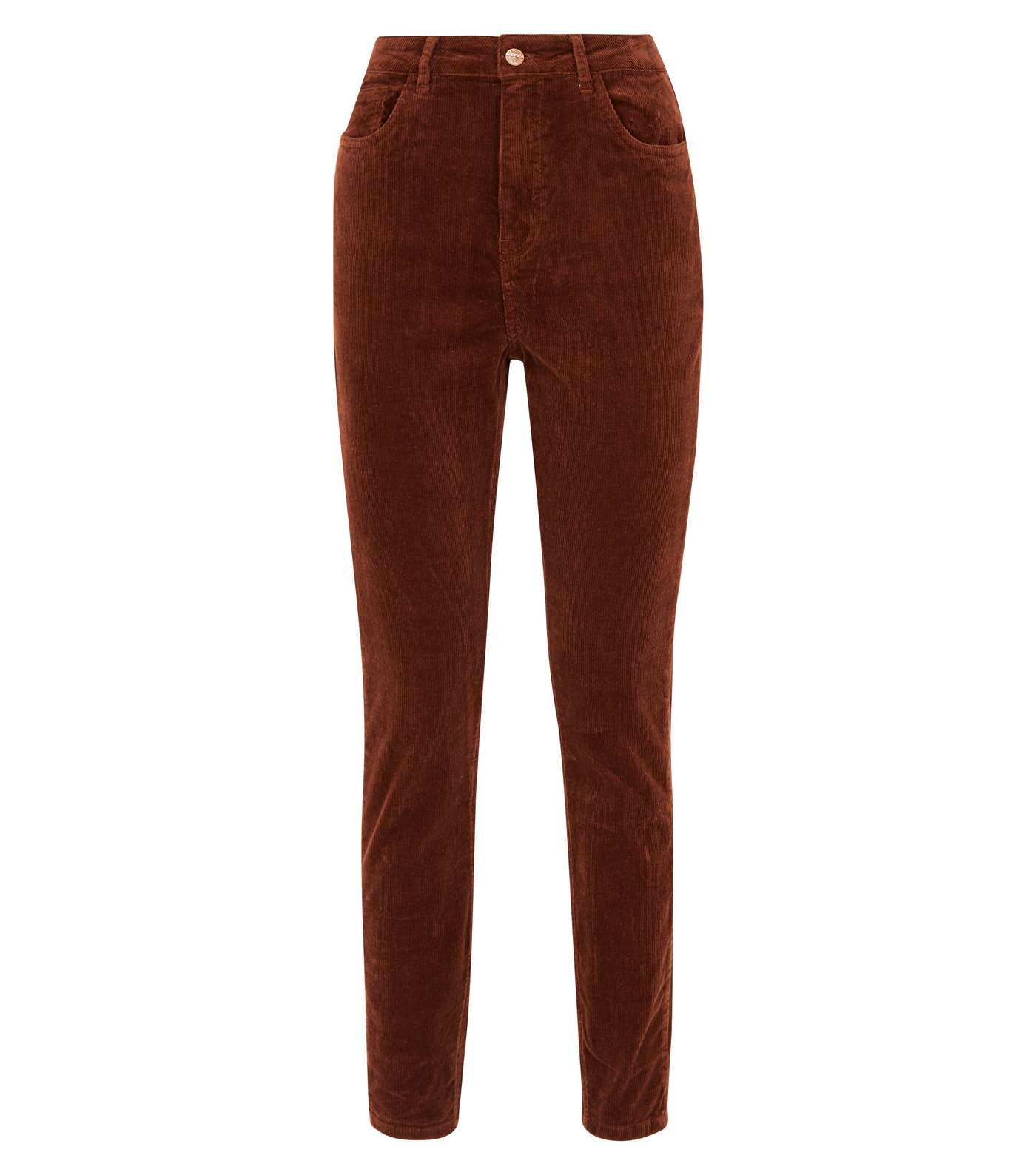 Dark Brown Corduroy Super Skinny Dahlia Jeans Image 4