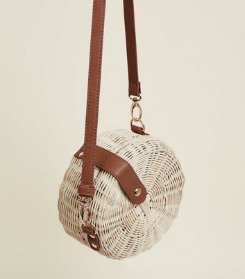 wicker bag new look