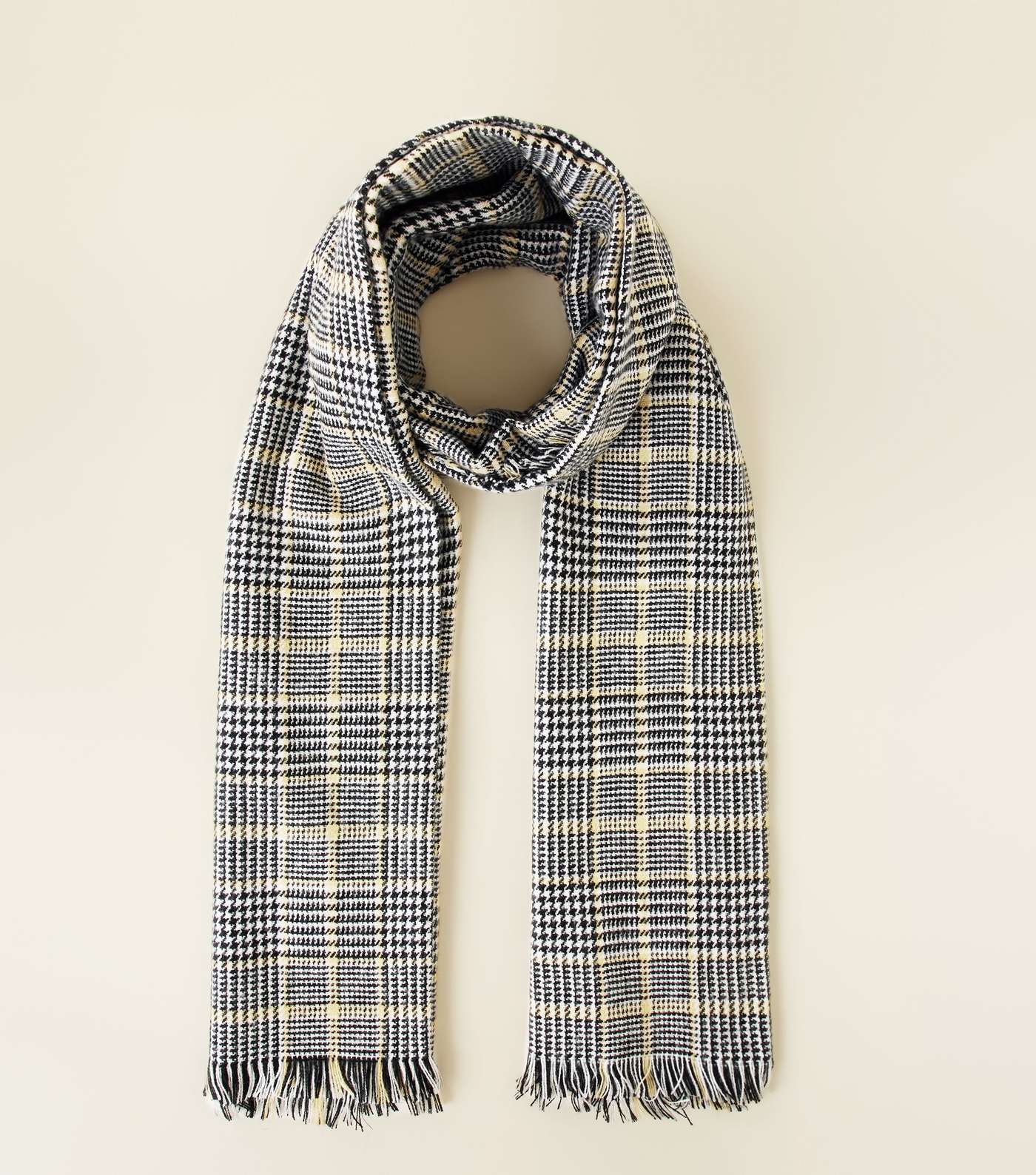 Black Prince of Wales Check Blanket Scarf