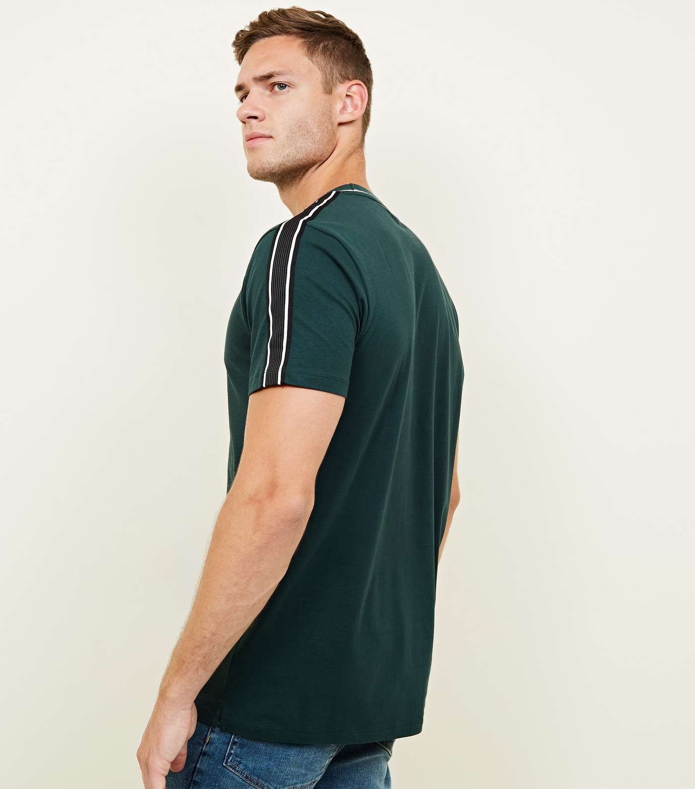 Green Tipped Tape Side T-Shirt Image 3