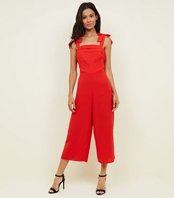 red bow jumpsuit
